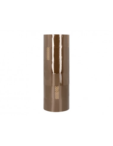 Cinta adhesiva q-connect polipropileno havana 132 mt x 50 mm para embalaje
