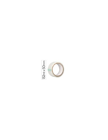 Cinta adhesiva q-connect polipropileno transparente 132 mt x 50 mm para embalaje