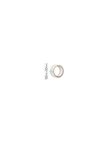 Cinta adhesiva q-connect polipropileno transparente 132 mt x 50 mm para embalaje