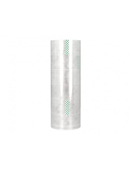 Cinta adhesiva q-connect polipropileno transparente 132 mt x 50 mm para embalaje