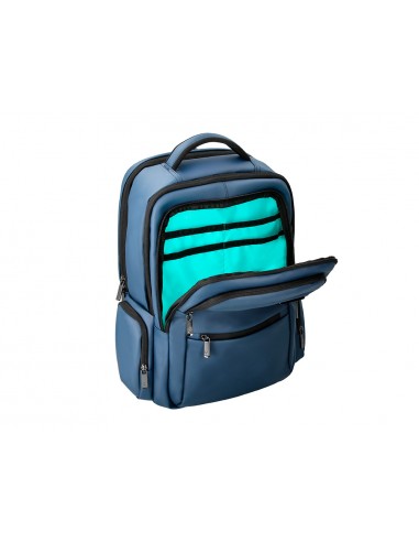 Mochila antartik volt 5 compartimentos color azul marino interior turquesa 450x180x330 mm