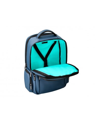 Mochila antartik volt 5 compartimentos color azul marino interior turquesa 450x180x330 mm