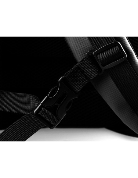 Mochila antartik volt 5 compartimentos color negro interior rojo 450x180x330 mm