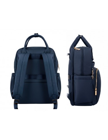 Mochila antartik nova 4 compartimentos color azul marino 410x180x320 mm