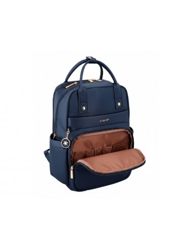 Mochila antartik nova 4 compartimentos color azul marino 410x180x320 mm