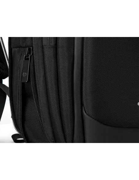 Mochila antartik slim 3 compartimentos color negro 450x150x330 mm