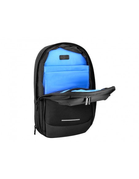 Mochila antartik slim 3 compartimentos color negro 450x150x330 mm