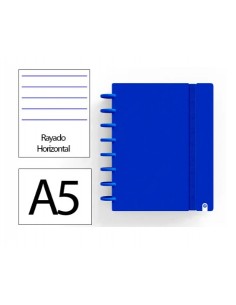 Cuaderno ingeniox foam a5 80h rayado horizontal azul oscuro