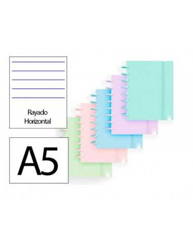 Cuaderno ingeniox foam a5 80h rayado horizontal...
