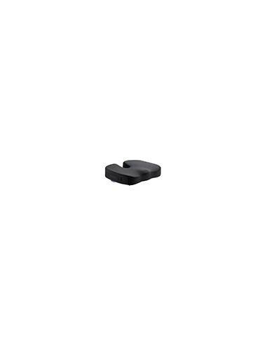 Cojin de asiento q-connect de espuma viscoelastica color negro 460x370x75 mm