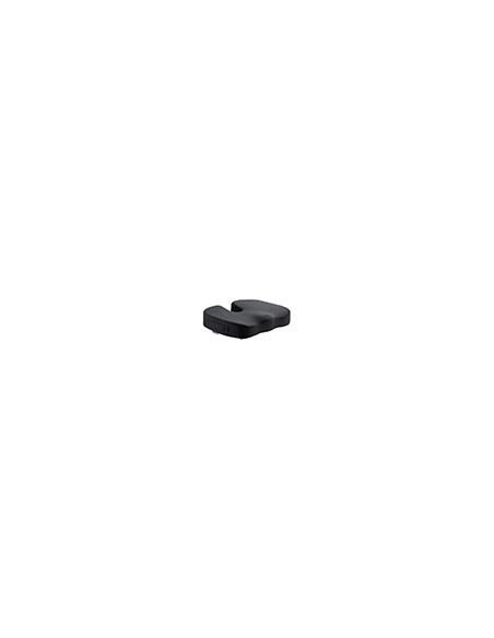 Cojin de asiento q-connect de espuma viscoelastica color negro 460x370x75 mm