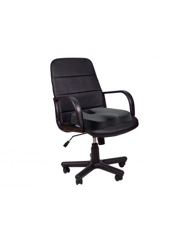 Cojin de asiento q-connect de espuma viscoelastica color negro 460x370x75 mm