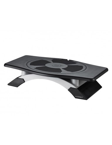 Soporte q-connect para monitor con plataforma giratoria ajustable dos alturas 411x287x99 mm