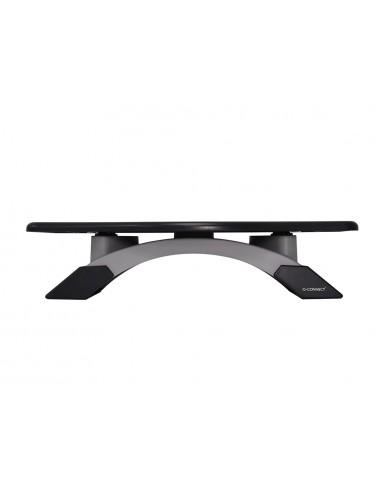 Soporte q-connect para monitor con plataforma giratoria ajustable dos alturas 411x287x99 mm