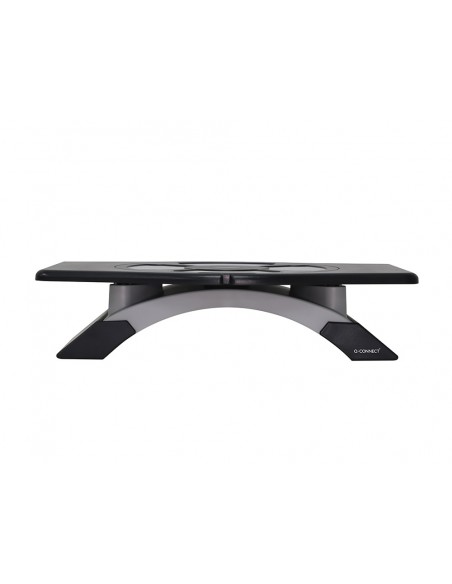 Soporte q-connect para monitor con plataforma giratoria ajustable dos alturas 411x287x99 mm