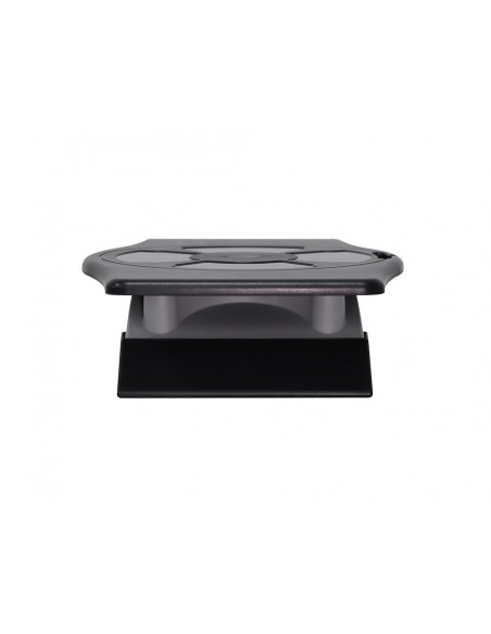 Soporte q-connect para monitor con plataforma giratoria ajustable dos alturas 411x287x99 mm