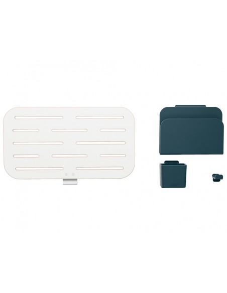 Organizador escritorio leitz ergo anclaje con soporte para portatil 420x250 mm
