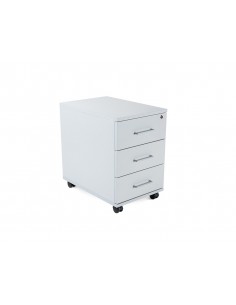 Cajonera rocada con 3 cajones serie store 58x40x59,5 cm acabado ab02 gris/gris gris/gris