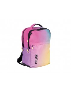 Mochila milan coleccion sunset 5 cremalleras 25 l negro 454x280x200 mm