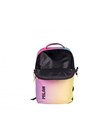 Mochila milan coleccion sunset 5 cremalleras 25 l negro 454x280x200 mm