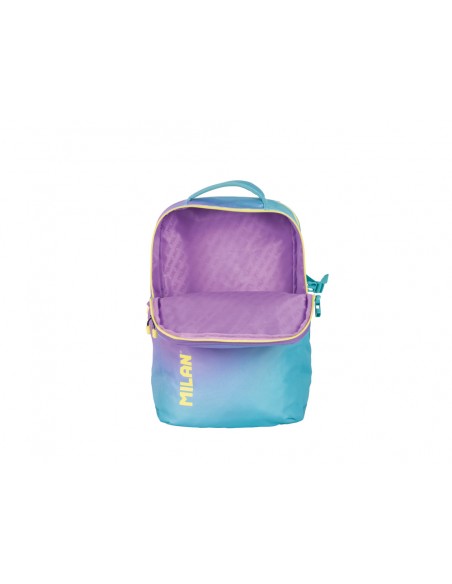 Mochila milan coleccion sunset 5 cremalleras 25 l turquesa 454x280x200 mm Mochila milan coleccion sunset 5 cremalleras 25 l turquesa 454x280x200 mm
