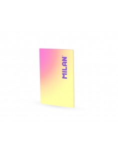 Libreta encolada milan coleccion sunset din a4 48 hojas 95 gr cuadricula 5mm amarillo