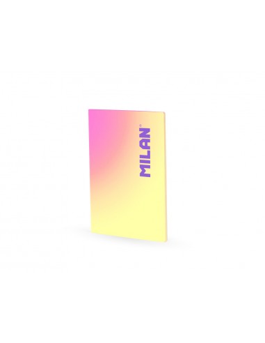 Libreta encolada milan coleccion sunset din a4 48 hojas 95 gr cuadricula 5mm amarillo