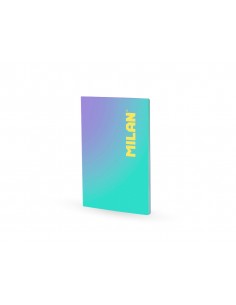 Libreta encolada milan coleccion sunset din a4 48 hojas 95 gr cuadricula 5mm turquesa