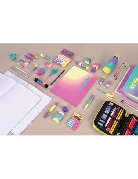 Libreta encolada milan coleccion sunset din a4 48 hojas 95 gr cuadricula 5mm rosa Libreta encolada milan coleccion sunset din a4 48 hojas 95 gr cuadricula 5mm rosa