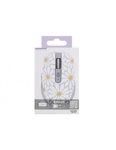 Raton tnb inalambrico flores optico 1600 dpi bluetooth usb a