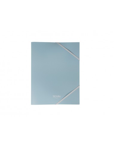 Carpeta pardo studio style gomas solapas polipropileno expositor de 48 unidades colores pastel surtidos