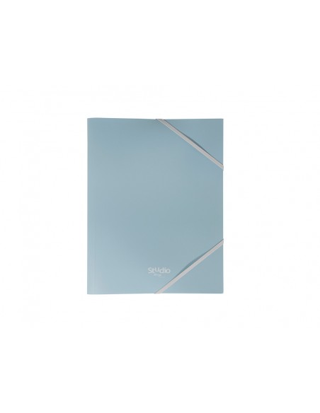 Carpeta pardo studio style gomas solapas polipropileno expositor de 48 unidades colores pastel surtidos