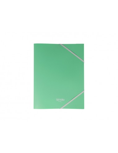 Carpeta pardo studio style gomas solapas polipropileno expositor de 48 unidades colores pastel surtidos
