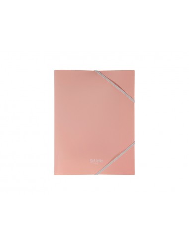 Carpeta pardo studio style gomas solapas polipropileno expositor de 48 unidades colores pastel surtidos