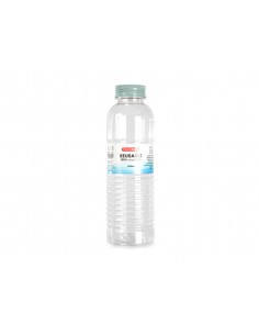 Botella portaliquidos plasticforte rio plastico reciclable 100% transparente 550 ml