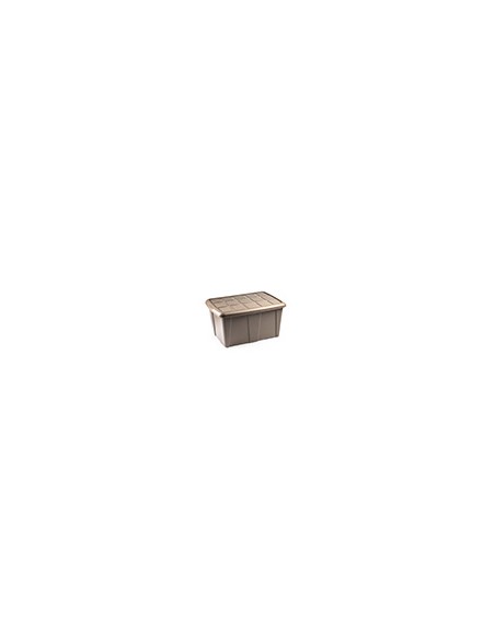 Contenedor de plastico plasticforte 60 litros n 18 beig con tapa 630x450x320 mm Contenedor de plastico plasticforte 60 litros n 18 beig con tapa 630x450x320 mm