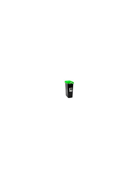 Contenedor para reciclaje plasticforte 25 l con tapa color verde parchis