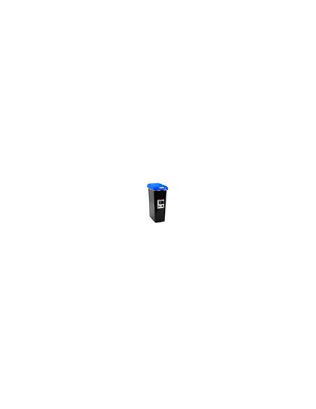Contenedor para reciclaje plasticforte 25 l con tapa color azul parchis Contenedor para reciclaje plasticforte 25 l con tapa color azul parchis