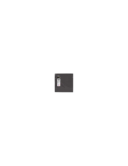 Servilleta pronappe celulosa micro grofada 20x20 cm 2 capas color negro paquete de 50 unidades