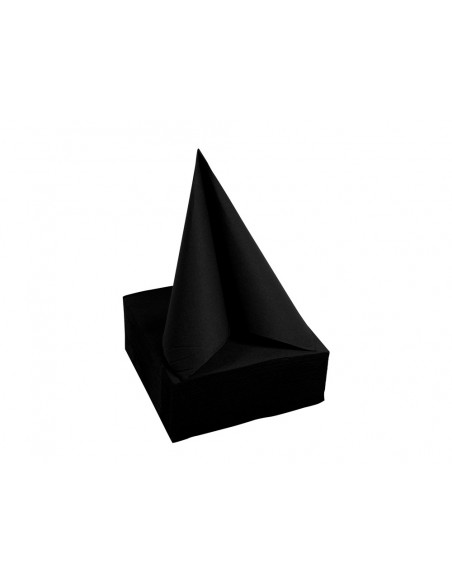 Servilleta pronappe celulosa micro grofada 38x38 cm 2 capas color negro paquete de 40 unidades Servilleta pronappe celulosa micro grofada 38x38 cm 2 capas color negro paquete de 40 unidades
