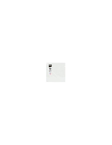 Servilleta pronappe celulosa micro grofada 38x38 cm 2 capas color blanco paquete de 40 unidades