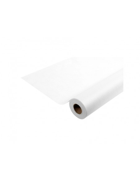 Mantel pronappe spunbond polipropileno repelente al agua reciclable 100% color blanco rollo ancho 1,20 mt