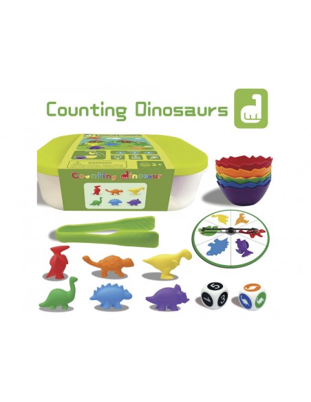 Juego de clasificacion conteo de dinosaurios +3 años