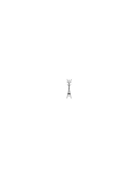 Perchero metalico maul avalon pie 9 colgadores color negro 1800x310 mm