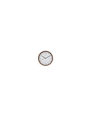 Reloj maul grain de pared redondo 30 cm diametro cuarzo marco madera oscura