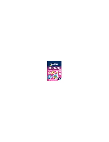 Sujetacosa masilla bostik blu tack rosa blister de 45 gr