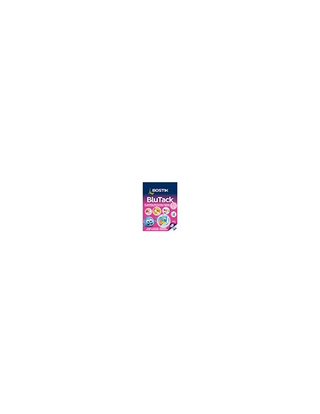 Sujetacosa masilla bostik blu tack rosa blister de 45 gr