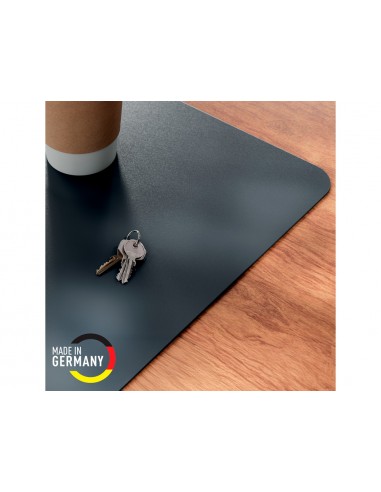 Alfombrilla de escritorio leitz piel reciclada color gris oscuro 700x360 mm