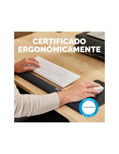 Reposamuñecas fellowes para teclado breyta negro 480x70x25 mm