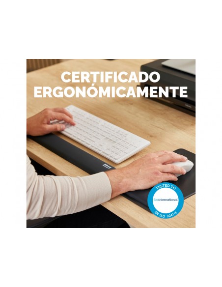 Reposamuñecas fellowes para teclado breyta negro 480x70x25 mm Reposamuñecas fellowes para teclado breyta negro 480x70x25 mm